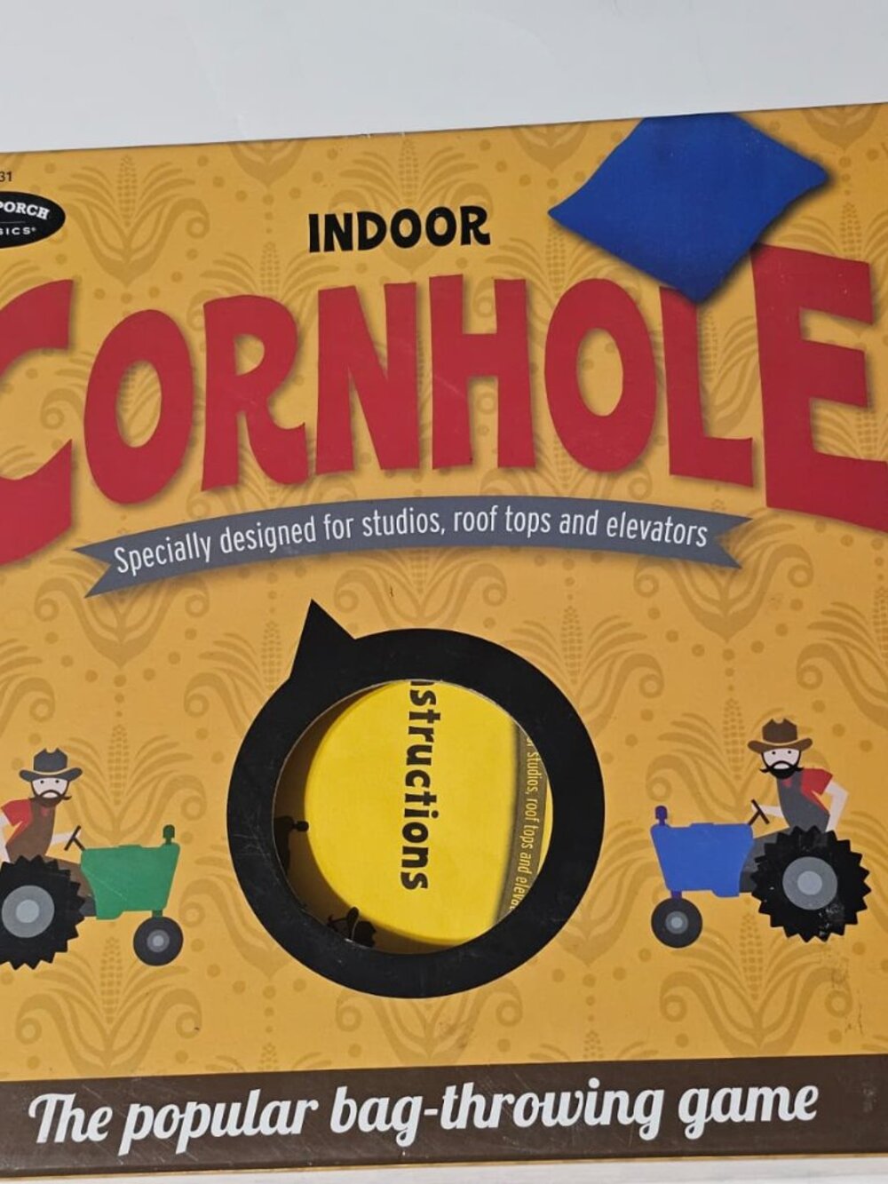 Front Porch Classics Indoor Cornhole Game The Classic Bag-Throwing Activity Used